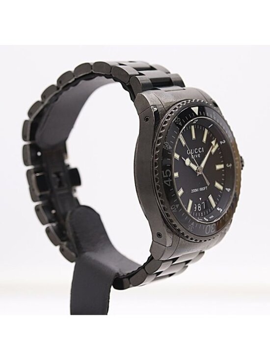 Gucci Dive 136.2 SS Quartz Black Dial Watch